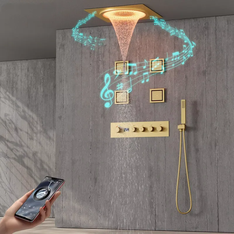 Spa & Wellness Hotel Paradiso - Akıllı LED Duş Seti Banyo Müzikli